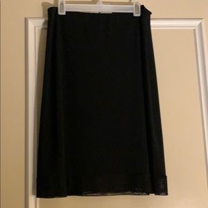 NEW DKNY Black Midi/Knee Length Skirt